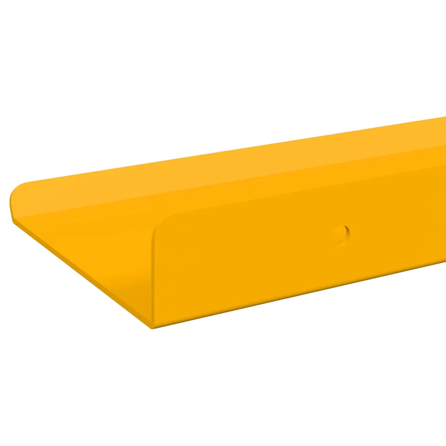 Étagère flottante 4 pcs Jaune moutarde 100 x 9 x 2,5 cm Acier - 7