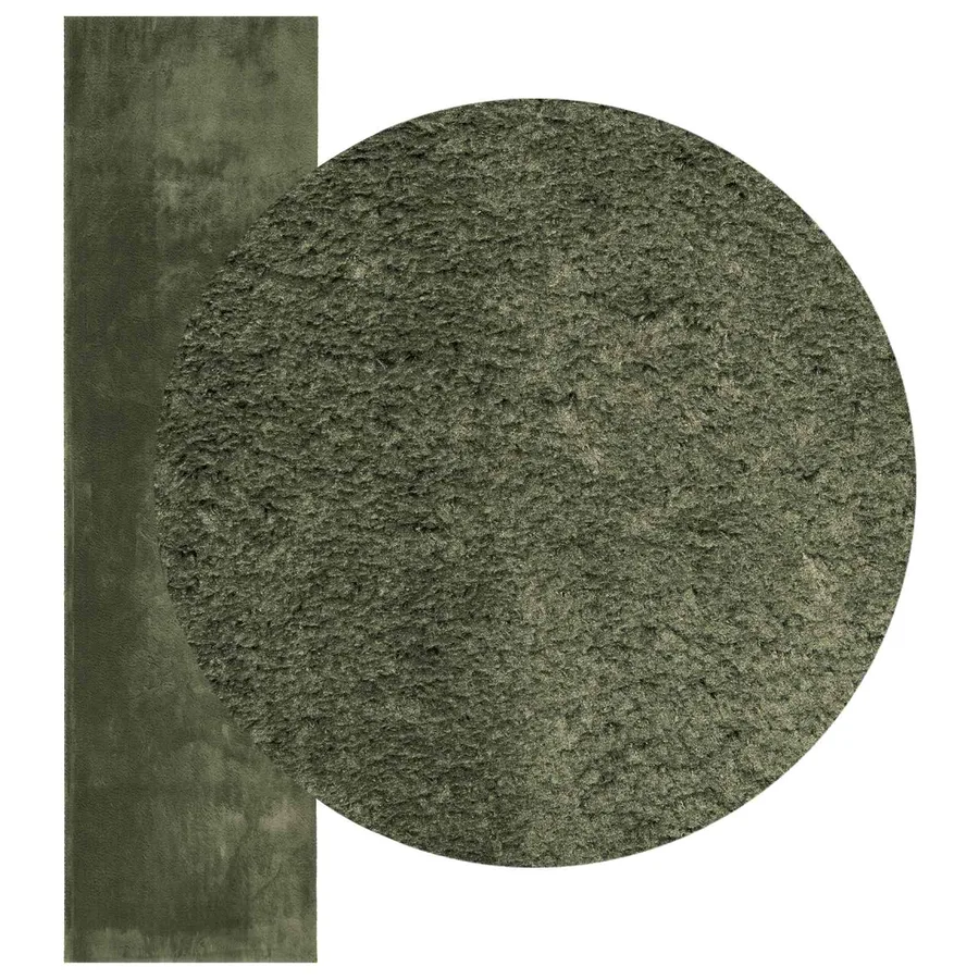 Tapis doux à poils moyens et lavable HUARTE Vert forêt - 3