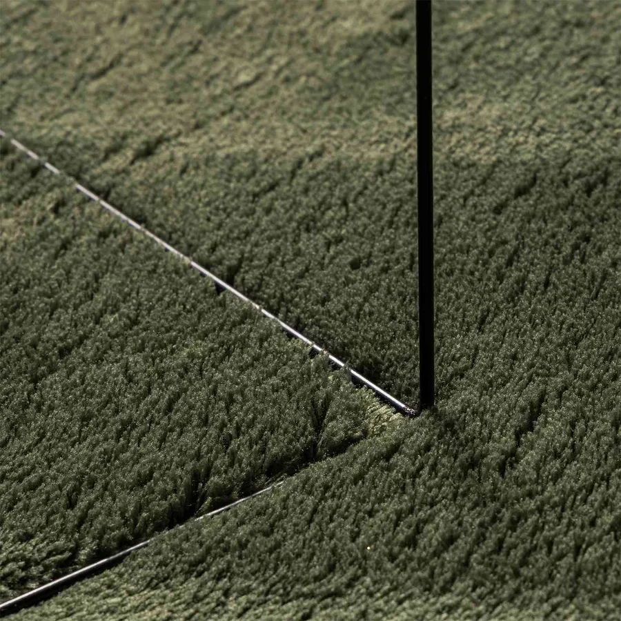 Tapis doux à poils moyens et lavable HUARTE Vert forêt - 5