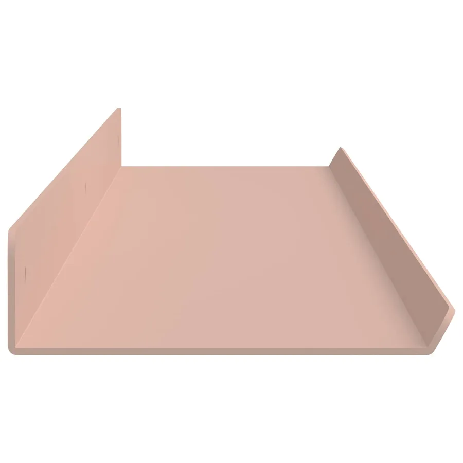 Étagère flottante 4 pcs Rose 100 x 9 x 2,5 cm Acier - 6