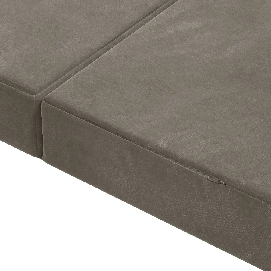 Canapé-lit pliable 160 x 67 x 45 cm Gris clair - 7