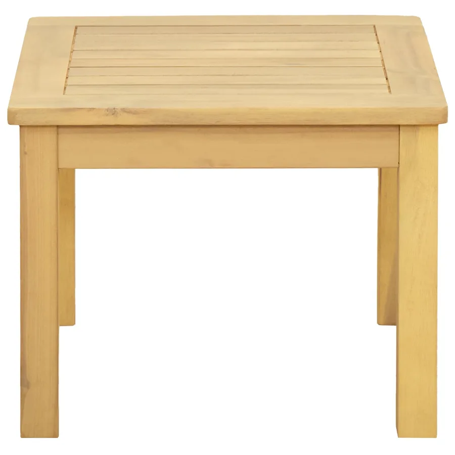 Table basse Acacia clair 45 x 45 x 36 cm Bois d'Acacia Massif - 2