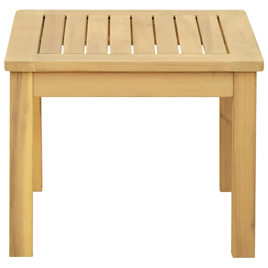Table basse Acacia clair 45 x 45 x 36 cm Bois d'Acacia Massif - 3