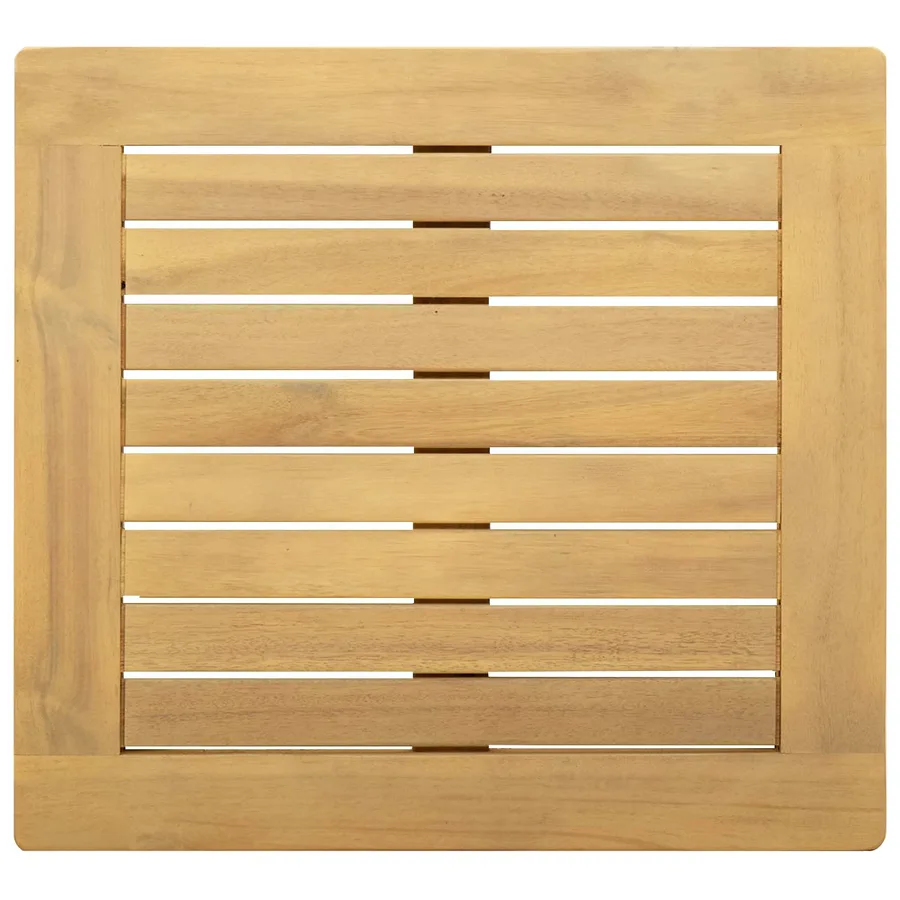 Table basse Acacia clair 45 x 45 x 36 cm Bois d'Acacia Massif - 4