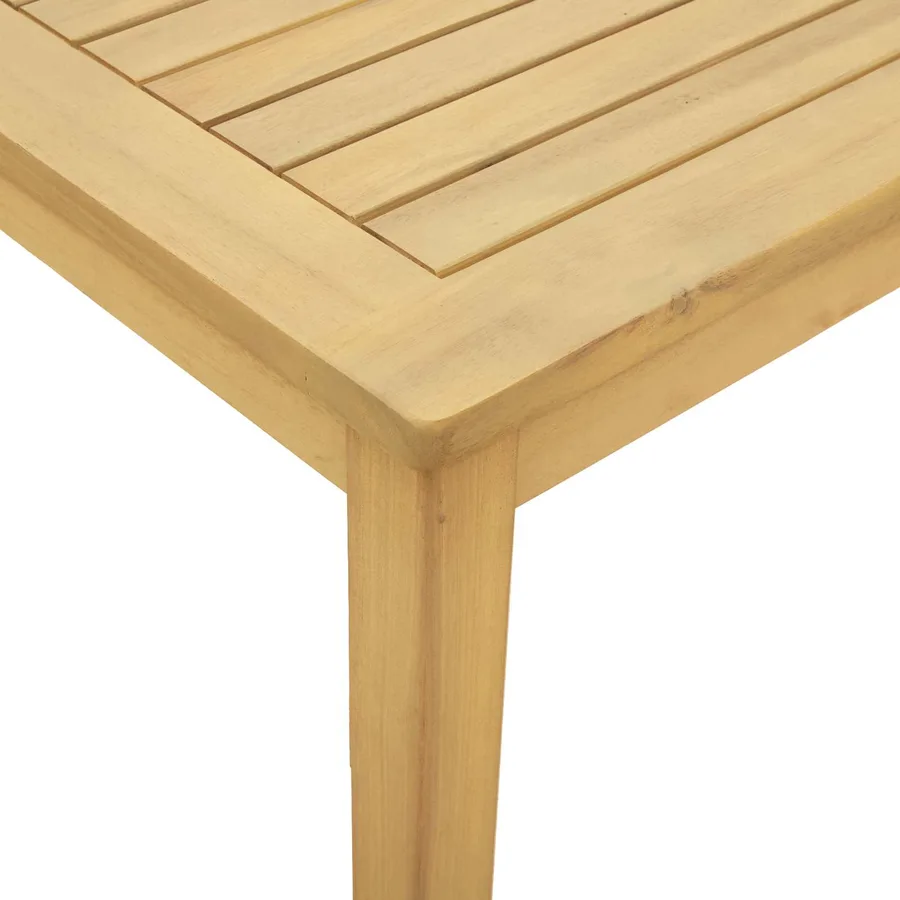 Table basse Acacia clair 45 x 45 x 36 cm Bois d'Acacia Massif - 5