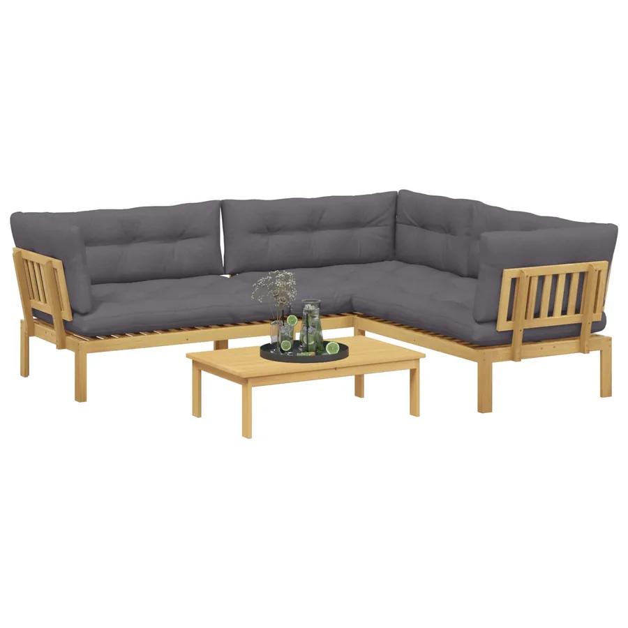 4 Pièce Unité du canapé en palette de jardin - 3