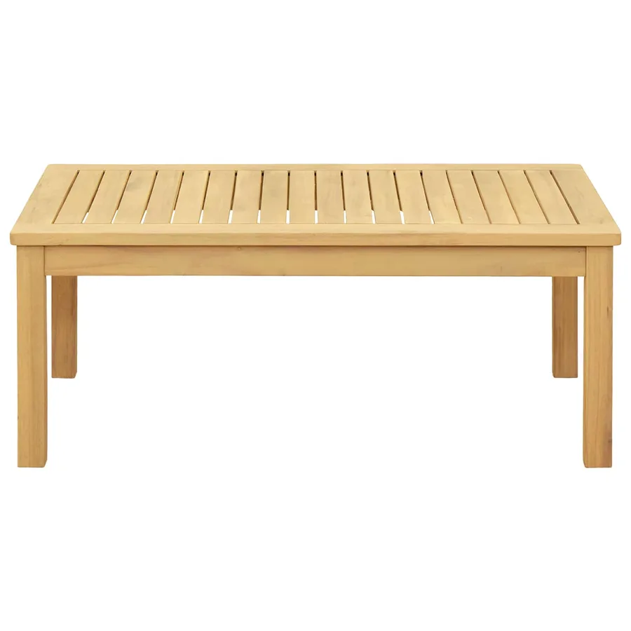 Table basse Acacia clair 90 x 50 x 36 cm Bois d'Acacia Massif - 2