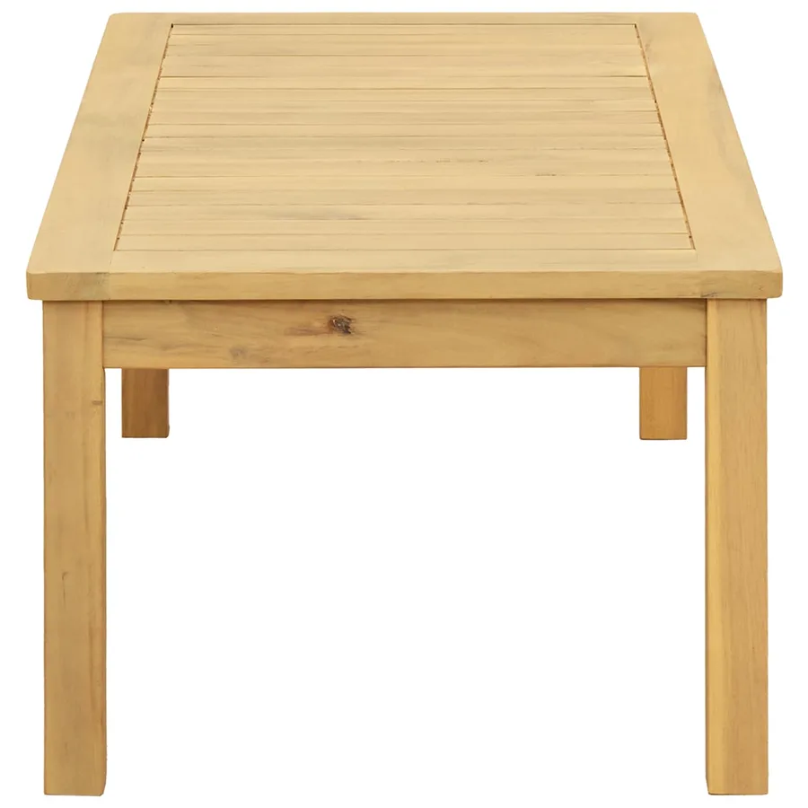 Table basse Acacia clair 90 x 50 x 36 cm Bois d'Acacia Massif - 3