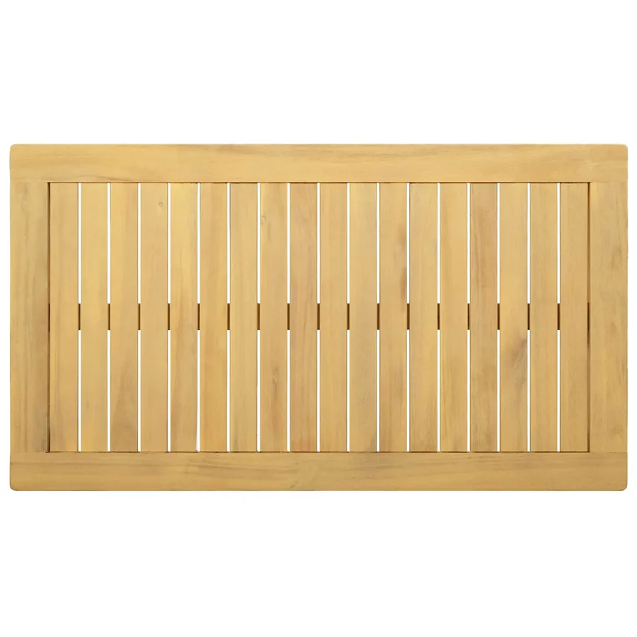 Table basse Acacia clair 90 x 50 x 36 cm Bois d'Acacia Massif - 4