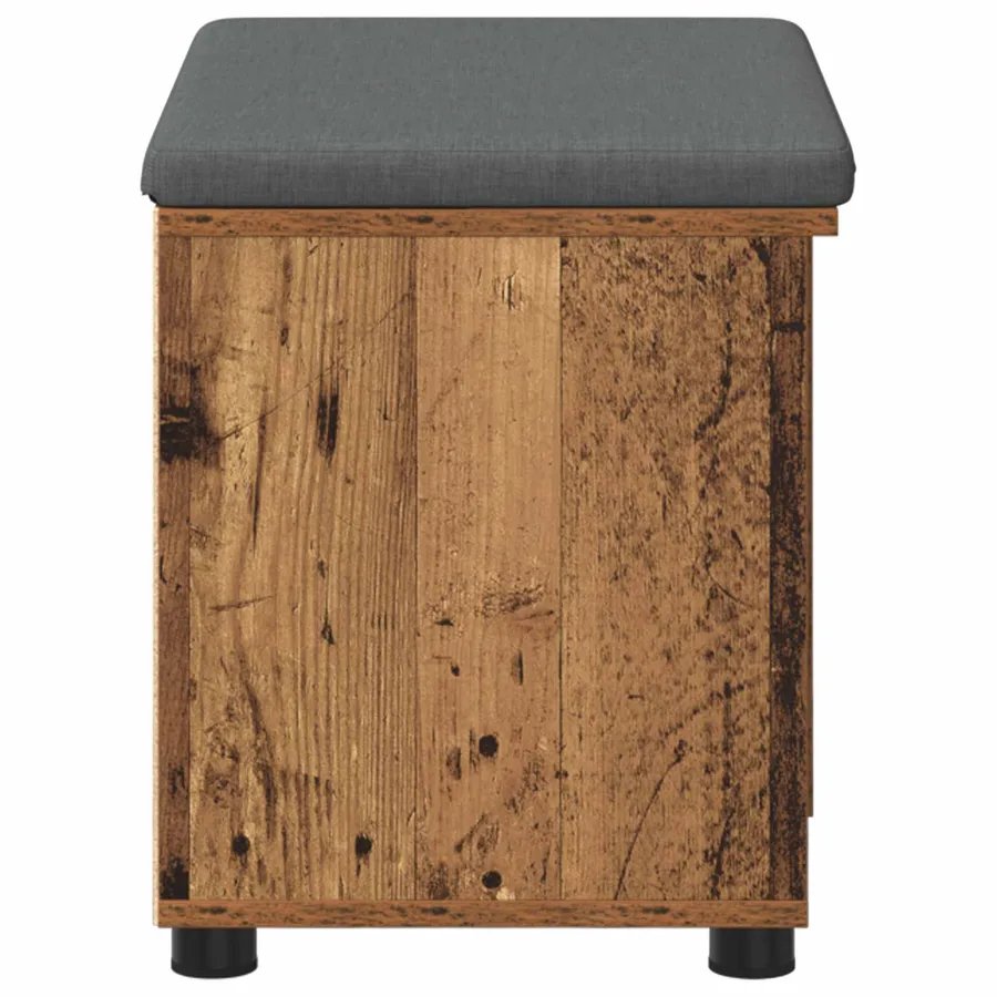 Banc d'entrée avec coussin Bois ancien 60 x 38 x 46 cm - 7