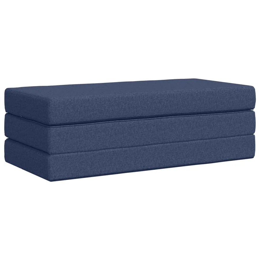 Canapé-lit pliable 160 x 67 x 45 cm Bleu - 3