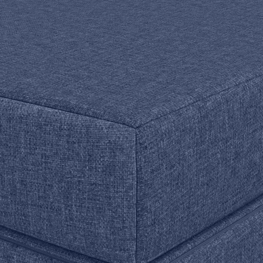 Canapé-lit pliable 160 x 67 x 45 cm Bleu - 6