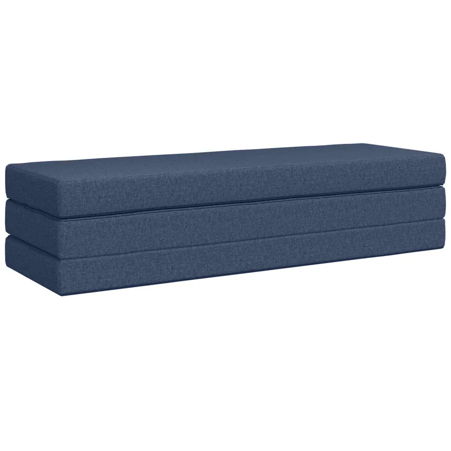 Canapé-lit pliable 200 x 67 x 45 cm Bleu - 3