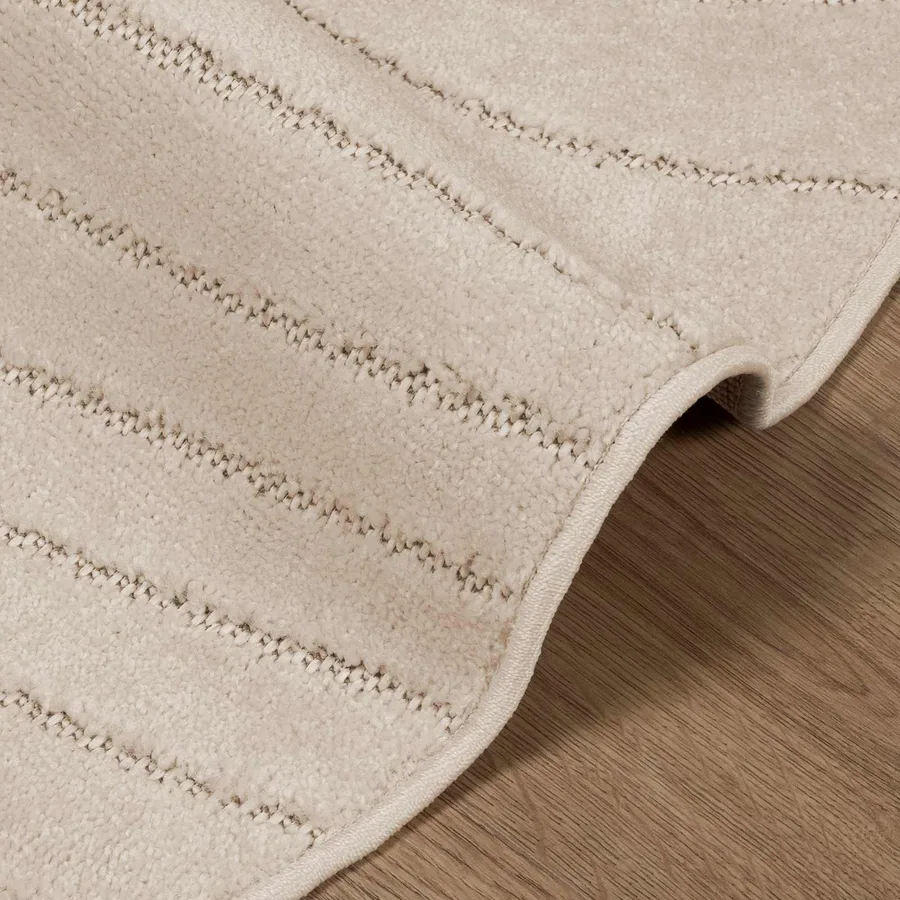Tapis de surface Rond PALMERAS Beige Ø 160 CM Polyester - 6