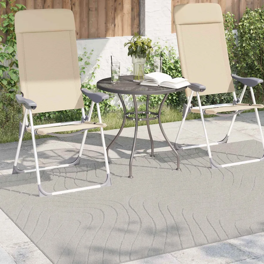 Tapis de surface PALMERAS Crème 200 x 140 cm Polyester - 3