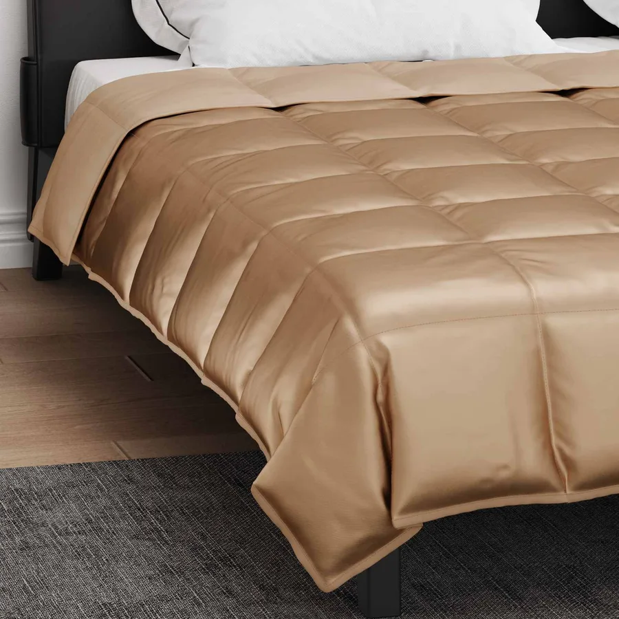Duvet complet toute l'année Doré 200 x 200 cm - 4