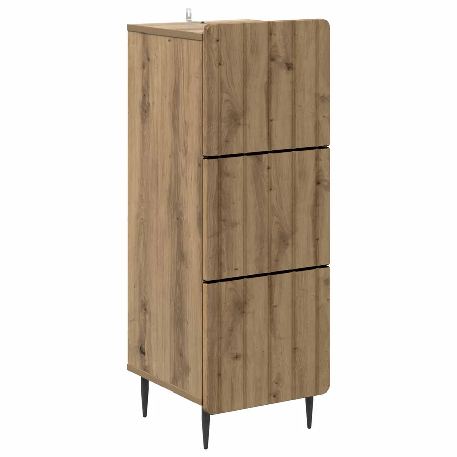 Armoire à tiroirs 33 x 34,5 x 92 cm Bois d'ingénierie - 2