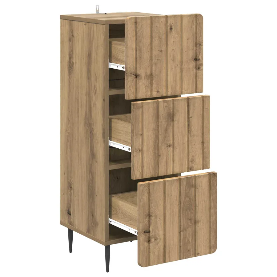 Armoire à tiroirs 33 x 34,5 x 92 cm Bois d'ingénierie - 5