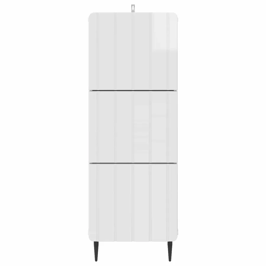 Armoire à tiroirs Blanc brillant 33 x 34,5 x 92 cm - 6