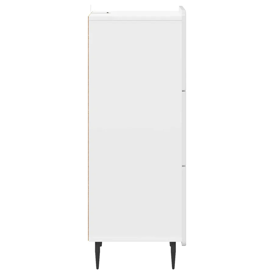 Armoire à tiroirs Blanc brillant 33 x 34,5 x 92 cm - 7