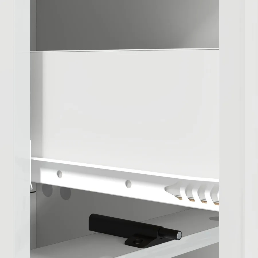 Armoire à tiroirs Blanc brillant 33 x 34,5 x 92 cm - 8