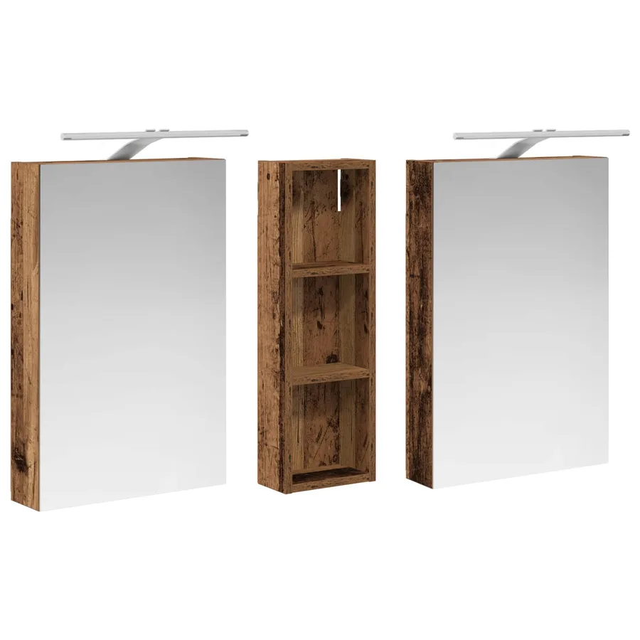 Ensemble de Meubles de Salle de Bain 3 pcs 100 x 10,5 x 60,5 cm - 5