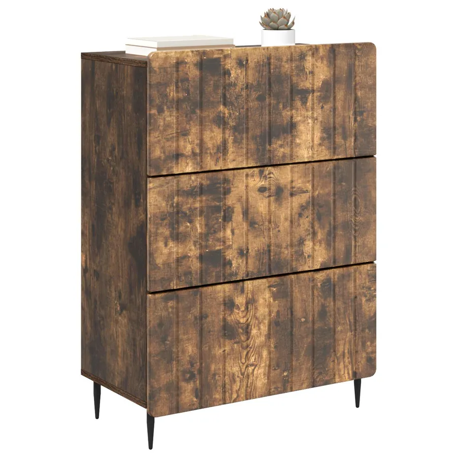 Armoire à tiroirs Chêne fumé 66 x 34,5 x 92 cm - 3