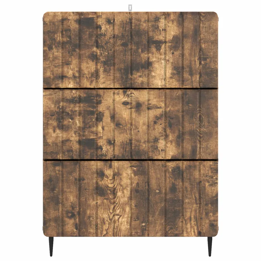 Armoire à tiroirs Chêne fumé 66 x 34,5 x 92 cm - 6