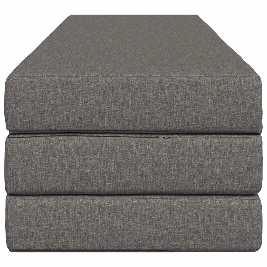 Canapé-lit pliable 200 x 67 x 45 cm Gris clair - 4