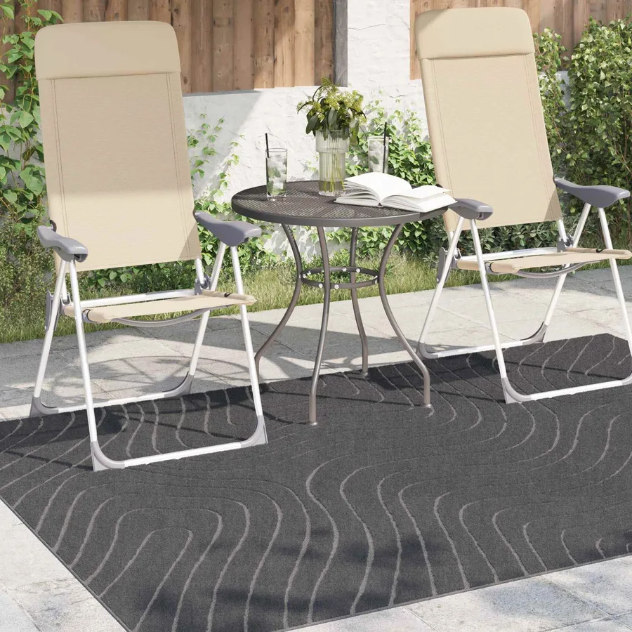 Tapis de surface PALMERAS Anthracite 230 x 160 cm Polyester - 3