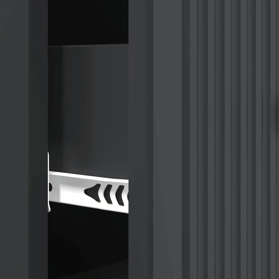 Armoire à tiroirs Noir 33 x 34,5 x 90 cm Bois d'ingénierie - 8