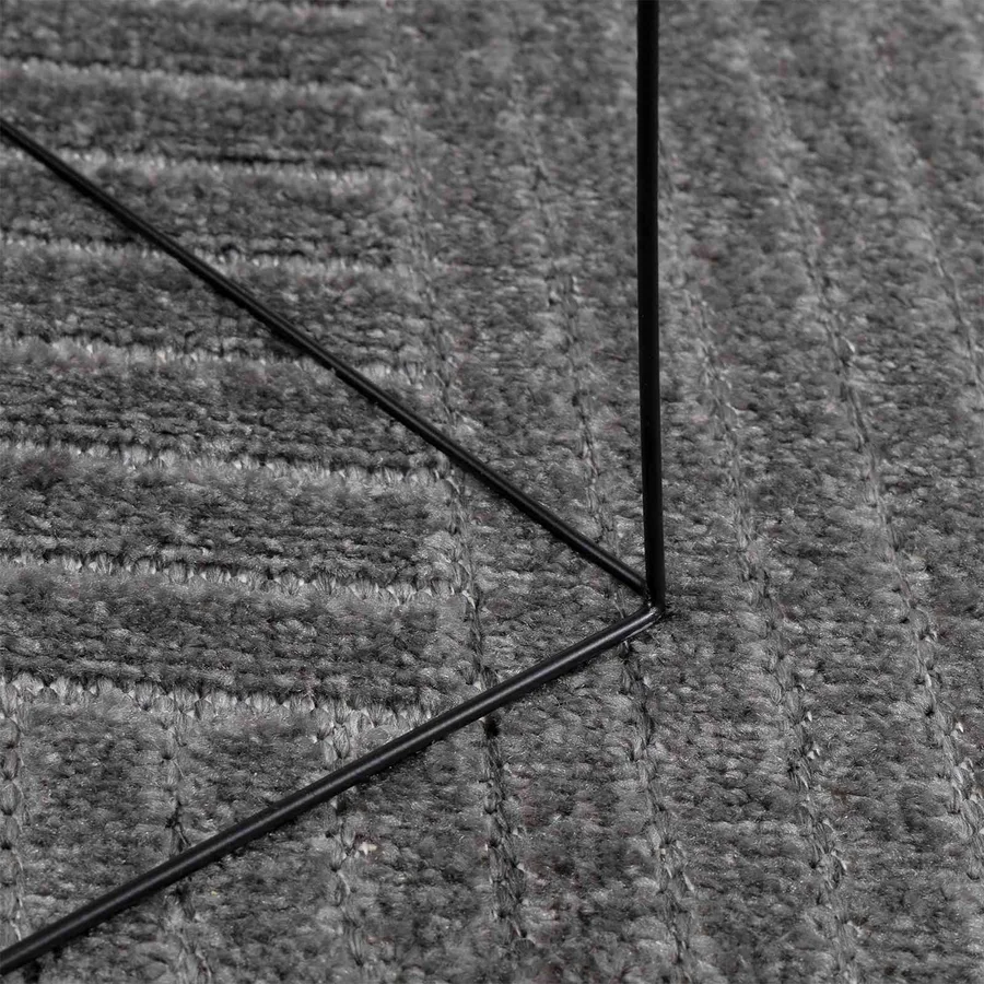 Tapis de surface PALMERAS Anthracite 200 x 80 cm Polyester - 5