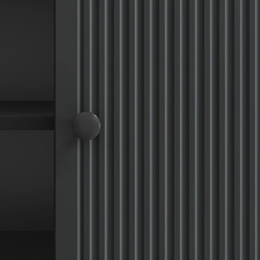 Meuble TV 102 x 34,5 x 50 cm Noir Bois d'ingénierie - 10
