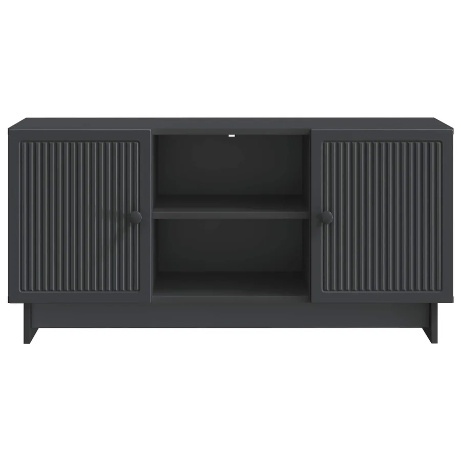 Meuble TV 102 x 34,5 x 50 cm Noir Bois d'ingénierie - 6