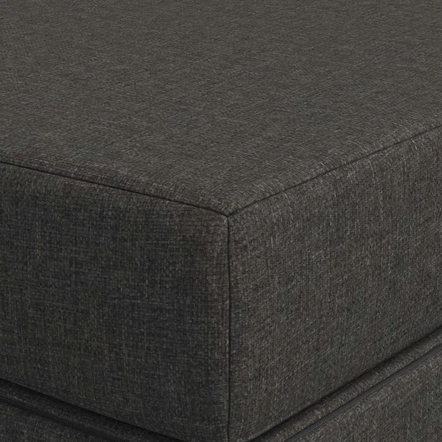 Canapé-lit pliable 140 x 67 x 45 cm Gris foncé - 6