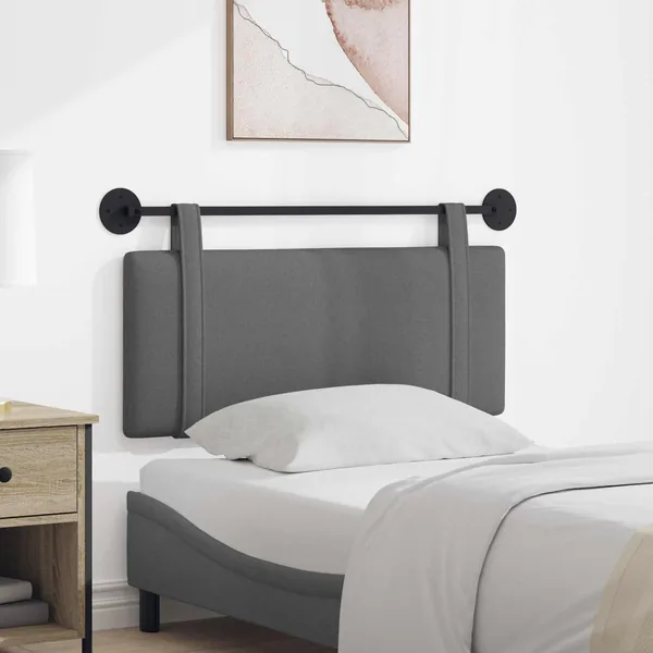 Tête de lit suspendue Gris foncé Tissu