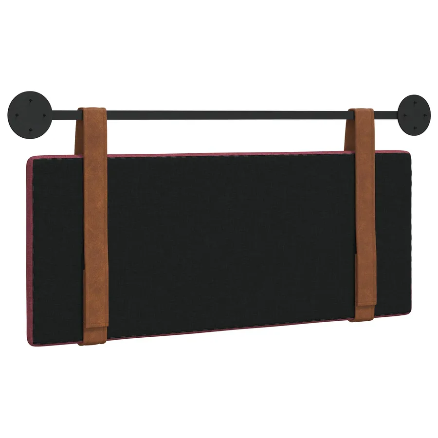 Tête de lit suspendue Bordeaux PU antique - 7