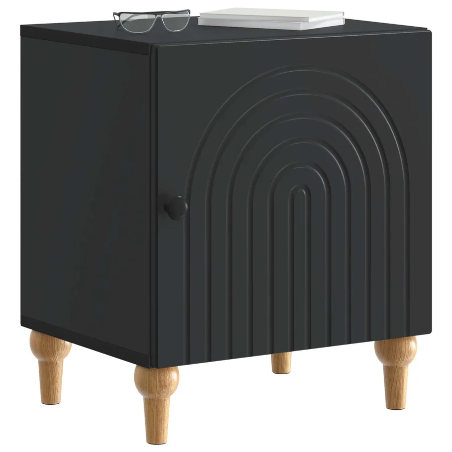 Cabinet de chevet 2 pcs Noir 43 x 34,5 x 50 cm - 3