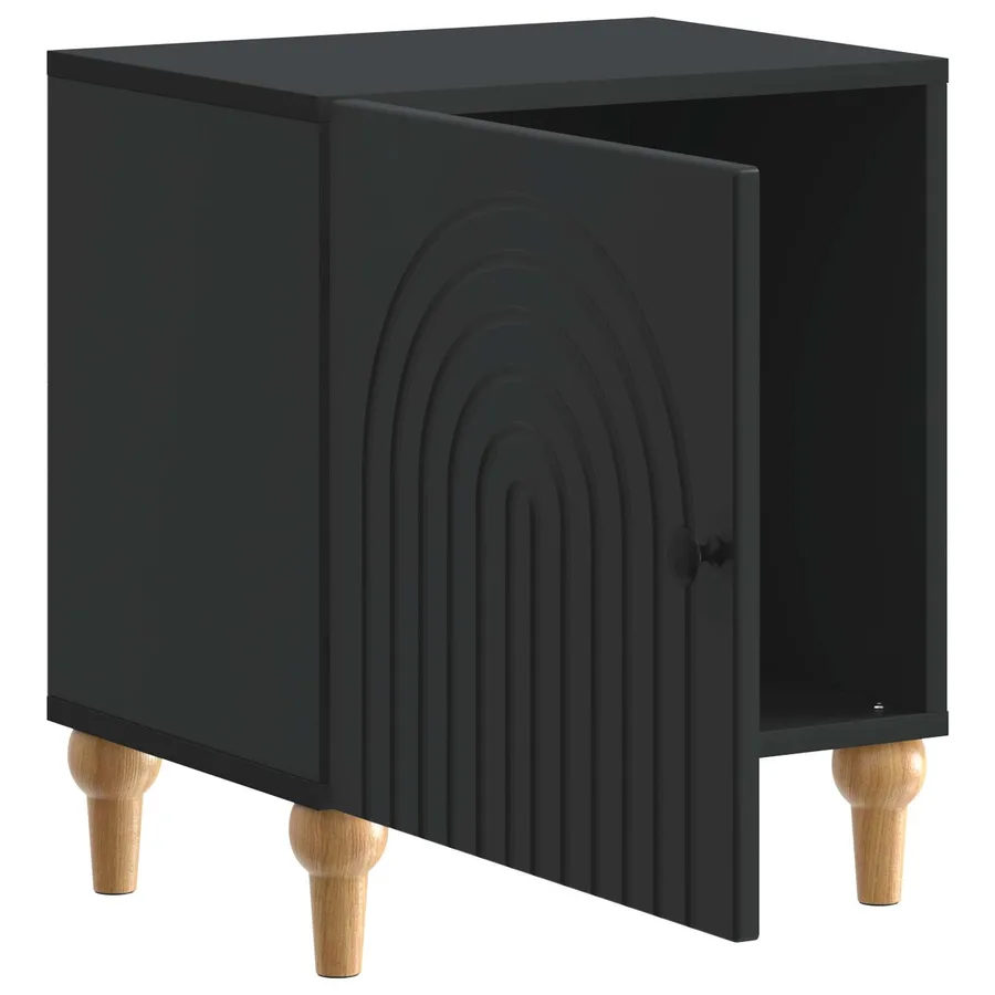 Cabinet de chevet 2 pcs Noir 43 x 34,5 x 50 cm - 6