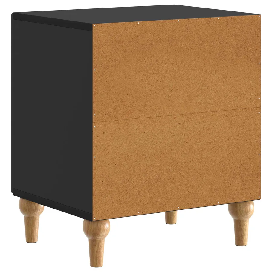 Cabinet de chevet 2 pcs Noir 43 x 34,5 x 50 cm - 9
