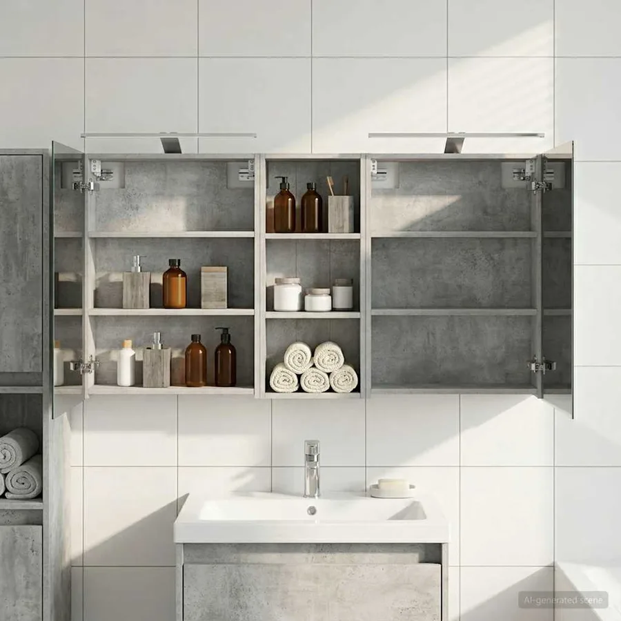 Ensemble de Meubles de Salle de Bain 3 pcs 130 x 14,5 x 70 cm - 4