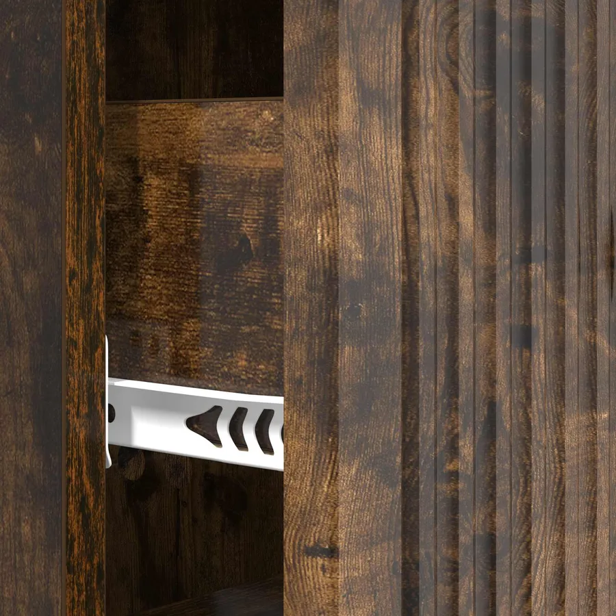 Armoire à tiroirs Chêne fumé 33 x 34,5 x 90 cm - 10