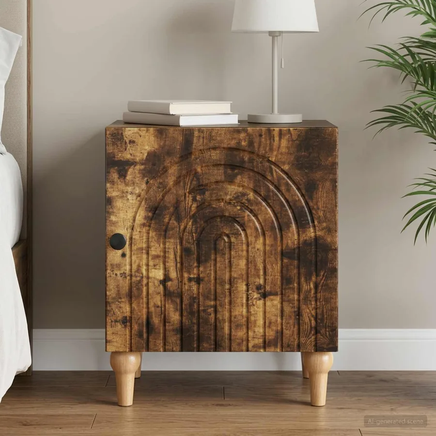 Cabinet de chevet Chêne fumé 43 x 34,5 x 50 cm