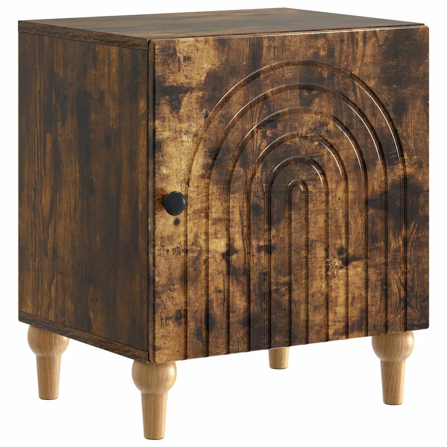 Cabinet de chevet Chêne fumé 43 x 34,5 x 50 cm - 2