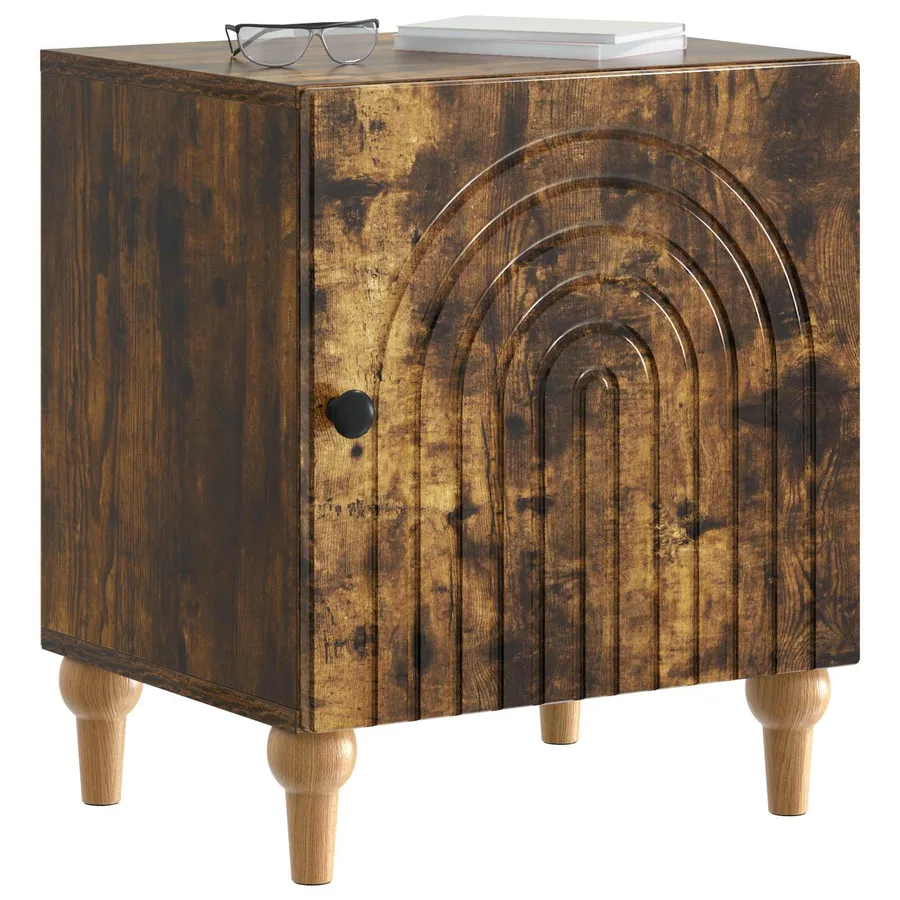 Cabinet de chevet Chêne fumé 43 x 34,5 x 50 cm - 3