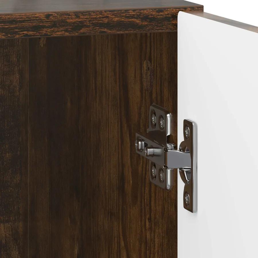 Cabinet de chevet Chêne fumé 43 x 34,5 x 50 cm - 9