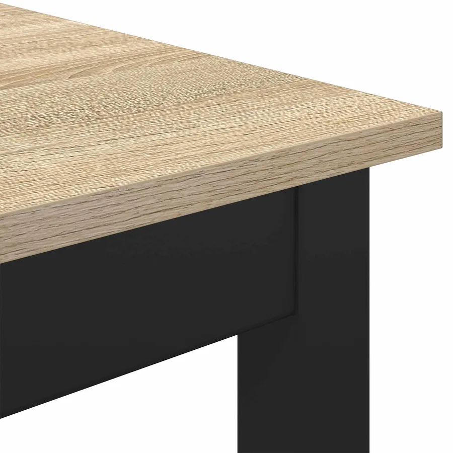 Table de salle à manger / Table de repas 140 x 80 x 75 cm MÉTAL - 7