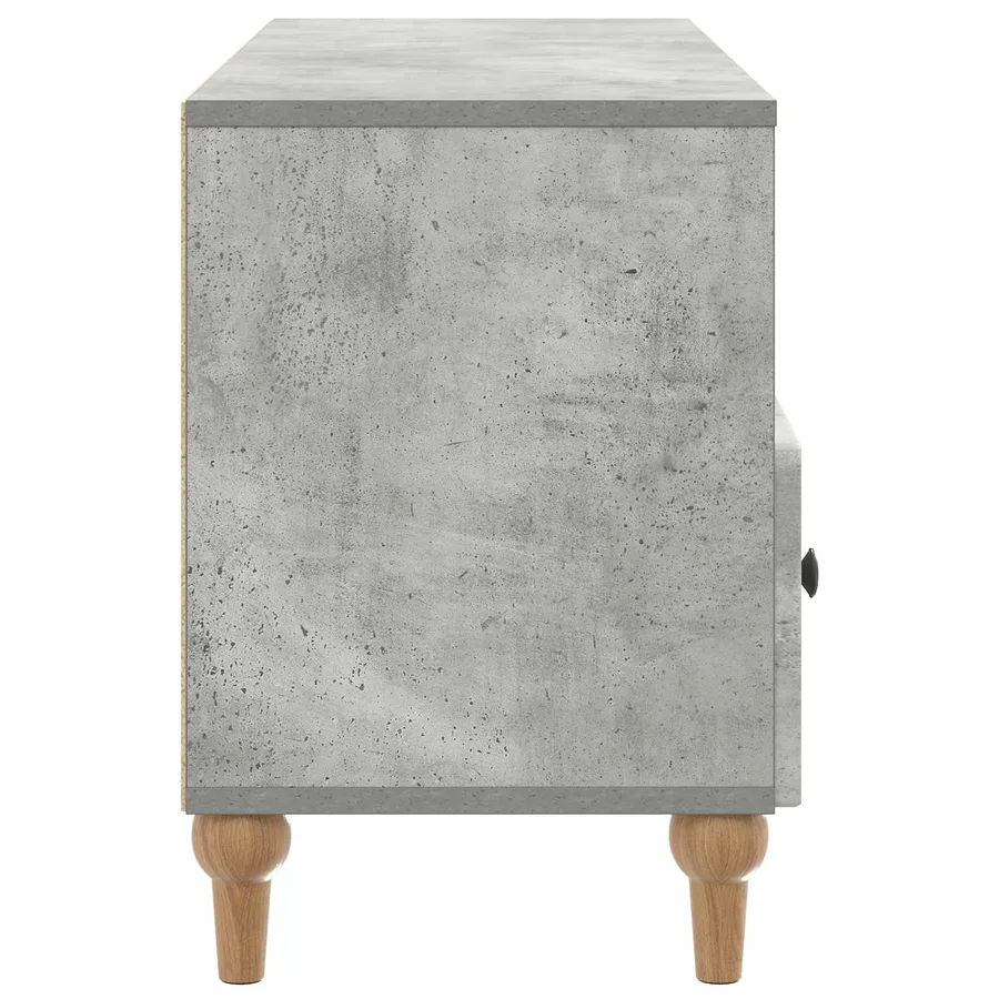 Meuble TV Gris Béton 102 x 34,5 x 50 cm Bois d’ingénierie - 7