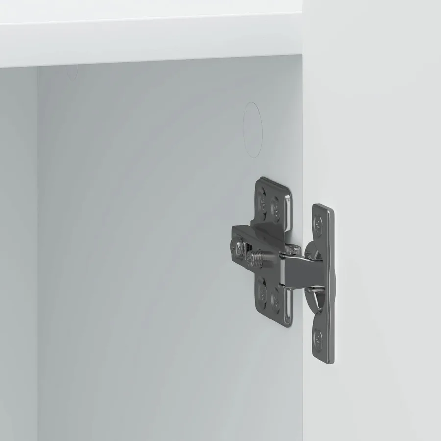 Cabinet de chevet Blanc 43 x 34,5 x 52 cm Bois d'ingénierie - 9