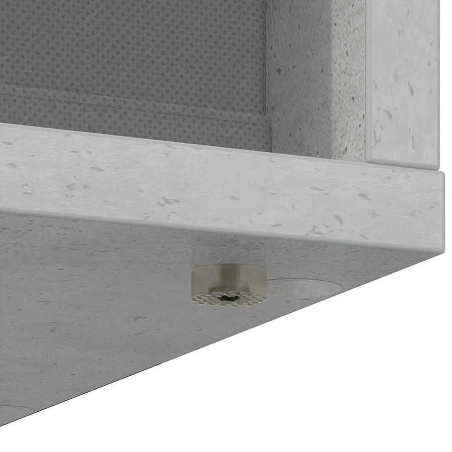 Buffet avec tiroir Gris béton 30,5 x 27 x 84,5 cm - 9